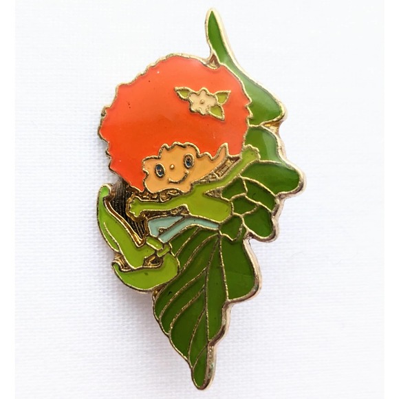 Vintage 80s Enamel Pin Meadow Morn Herself the Elf AGC Lang - Picture 3 of 6